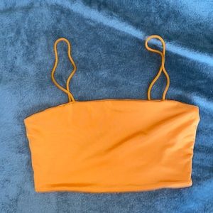 Neon Orange Cropped women’s tank top